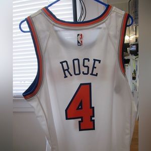 Size 48 Derrick Rose Knicks Jersey, worn less than 5 times